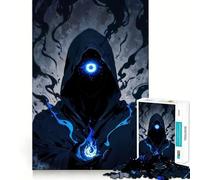 Rompecabezas de 1000 Piezas Azure Seer︰ Watcher Beyond The Veil,Juego de Corte sin Costuras,Juego Creativo,Juguete,Juego Casual,Navidad,Ocio,Arte (50x75cm)