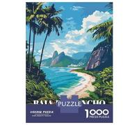 Rompecabezas De 1000 Piezas Baia Do Sancho, Brazil Travel Poster Rompecabezas para Adultos Juego De Ingenio Análisis Y Lógica Interacción Entre Padres E Hijos 38x26cm/1000pcs