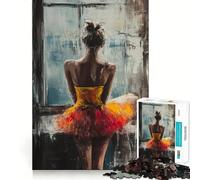 Rompecabezas de 1000 Piezas Bailarina Junto a la Ventana Arte de Corte preciso Un desafío para ejercitar la Mente Regalo Ideal para el Tiempo Libre Divertido para el hogar Decoración para la Pared
