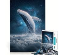 Rompecabezas de 1000 Piezas Ballena Saltando Entre Las Nubes hacia el Espacio Ideal para estimular la concentración Diversión Garantizada Corte láser para un Ajuste Actividad