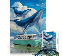 Rompecabezas de 1000 Piezas Ballenas sobre una Furgoneta para Adolescentes Ideal para desarrollar la concentración, Relajarse y Jugar a entrelazar Un Regalo Memorable (38x52cm)