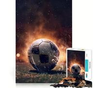 Rompecabezas de 1000 Piezas Balón de fútbol,Juego de lógica,Juego Relajante, (38x52cm)