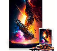 Rompecabezas de 1000 Piezas Barco Destruido para Adultos Juguete para Pensar, calmar, Relajarse, Arte de Pared con Corte Limpio 38x26cm