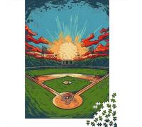 Rompecabezas De 1000 Piezas - Baseball Field Sunset Rompecabezas para Adultos Juguetes De Bricolaje Oferta De Decoración Perfecta como Regalos para Toda La Familia 38x26cm/1000pcs