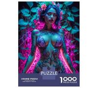 Rompecabezas De 1000 Piezas - Beautiful Flower Body Rompecabezas para Adultos Juegos Familiares Carrera De Velocidad Manual Oferta como Regalos para Toda La Familia 70x50cm/1000pcs