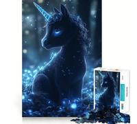 Rompecabezas de 1000 Piezas Bebé Unicornio en Bosque Encantado,Corte Suave,Juego Mental,Regalo,Tiempo de Juego Relajante,Pieza de Arte navideña (38x26cm)
