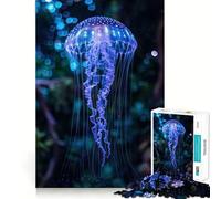 Rompecabezas de 1000 Piezas,Belleza bioluminiscente,Corte preciso,Arte Creativo,Juego para ejercitar la Mente,Juego fácil,decoración navideña (38x26cm)