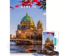Rompecabezas de 1000 Piezas,Berlín,Alemania Juego Creativo para ejercitar la Mente Un Juego Relajante para Pasar un Buen rato Regalo de cumpleaños (38x52cm)
