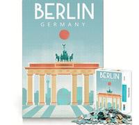 Rompecabezas de 1000 Piezas - Berlín,Corte Suave,Juego cognitivo,Regalo para Momentos de Juego relajantes,Regalo de cumpleaños (38x26cm)