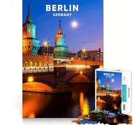 Rompecabezas de 1000 Piezas - Berlín,Corte Suave,Juego cognitivo,Regalo para Momentos de Juego relajantes,Regalo de cumpleaños (38x26cm)