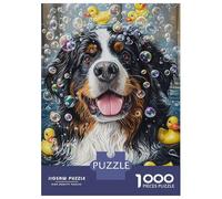 Rompecabezas De 1000 Piezas Bernese Mountain Dog Rompecabezas Juguetes Antiestrés Decoración De Pared Cumpleaños Y Navidad 52x38cm/1000pcs