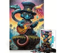 Rompecabezas de 1000 Piezas Biopunk Critter Melodies Clean Fit Decor Actividad para Mentes Inteligentes Tiempo de Juego Acogedor Regalo Divertido de Navidad (38x26cm)