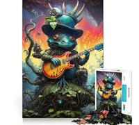 Rompecabezas de 1000 Piezas Biopunk Dino Folk Concert Smooth Joint Fun Logic Thinking Play Casual Game Time Christmas Fun Gift (50x75cm)