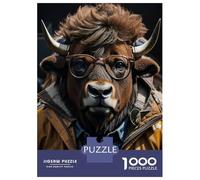 Rompecabezas De 1000 Piezas Bison Cool Rompecabezas para Adolescentes Juguetes Antiestrés Decoración Perfecta Regalos De Cumpleaños Y Únicos 70x50cm/1000pcs