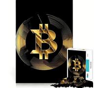 Rompecabezas de 1000 Piezas - Bitcoin Rising Power,Corte preciso,Juego Divertido para Pensar,Juego Divertido para Relajarse,Arte navideño para el hogar (38x52cm)