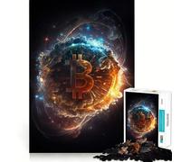Rompecabezas de 1000 Piezas Bitcoin Universe V Clean Fit Decor Actividad para Mentes Inteligentes Tiempo de Juego Acogedor Regalo Divertido de Navidad (38x26cm)
