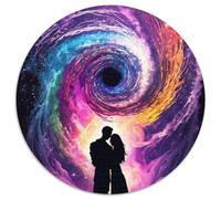 Rompecabezas de 1000 Piezas Black Hole Romance, Rompecabezas Redondo de 1000 Piezas para Adultos, Juego de ingenio para Adolescentes, Fiestas, 67,5 x 67,5 cm