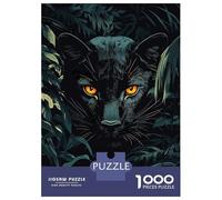 Rompecabezas De 1000 Piezas - Black Panther in The Jungle Rompecabezas para Adultos Juegos Familiares Carrera De Velocidad Manual Oferta como Regalos para Toda La Familia 70x50cm/1000pcs