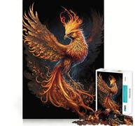 Rompecabezas de 1000 Piezas Black Phoenix,articulaciones precisas,diversión,Juego para ejercitar la Mente,Juego para Momentos de Paz,decoración navideña 50x75cm