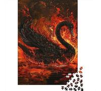 Rompecabezas De 1000 Piezas Black Swan Art Print Rompecabezas para Adultos Juguete Decoración De Pared Regalo De Cumpleaños Cumpleaños Y Navidad 70x50cm/1000pcs