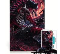 Rompecabezas de 1000 Piezas Bloody Moon Wolf,diseño de Corte Exacto,desafío Inteligente y Divertido,Juego de Ocio,Regalo de decoración navideña 50x75cm