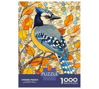 Rompecabezas De 1000 Piezas Blue Jay in Autumn Rompecabezas Juguetes Antiestrés Decoración De Pared Cumpleaños Y Navidad 52x38cm/1000pcs
