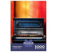 Rompecabezas De 1000 Piezas Blue Piano Against Red Wall Rompecabezas para Adultos Juego Familiar Desafío Difícil Oferta como Regalos para Toda La Familia 52x38cm/1000pcs