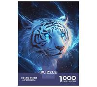Rompecabezas De 1000 Piezas - Blue Tiger Starlight Rompecabezas para Adultos Juego De Ingenio Desafío Difícil Oferta como Regalos para Toda La Familia 38x26cm/1000pcs