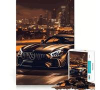 Rompecabezas de 1000 Piezas BMW AMG GT Stealth Edition,diseño de Corte preciso,Juego de ingenio,Regalo fácil de Jugar,Regalo Divertido de cumpleaños 38x26cm