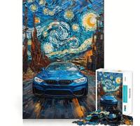 Rompecabezas de 1000 Piezas BMW M La Noche Estrellada Diseño con Corte preciso Juguete Que estimula la Mente Juego fácil de Jugar Regalo Ideal para cumpleaños 38x26cm