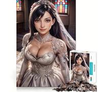 Rompecabezas de 1000 Piezas Boda de Tifa Lockhart para Adultos, de Pure Logic Toy, Ideal para Momentos de Paz, con Corte preciso y un Regalo entrañable 38x26cm