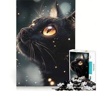 Rompecabezas de 1000 Piezas Bombay Cat Under Twilight Sparks, Juego Familiar, Divertido y con Humor, cumpleaños y Navidad 50x75cm