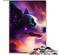 Rompecabezas de 1000 Piezas Border Collie Nebula para Navidad, Halloween, Día de la Madre, Año Nuevo, Pascua (tamaño 50x75cm)