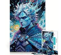 Rompecabezas de 1000 Piezas Boreas︰ Frost Prince The Northern Winds Clean Fit Decor Mental Skill Game Cozy Time Play Christmas Wall Decor (38x52cm)