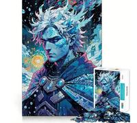 Rompecabezas de 1000 Piezas Boreas︰ Frost,Príncipe de los Vientos del Norte Arte de Corte preciso Rompecabezas Regalo Divertido para el Tiempo Libre Decoración navideña para la Pared (50x75cm)