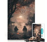Rompecabezas de 1000 Piezas Bosque de la Hermandad Samurai para Adolescentes, Juguete de lógica, Divertido y silencioso, Corte Suave, Regalo Encantador (38x52cm)