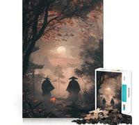 Rompecabezas de 1000 Piezas Bosque de la Hermandad Samurái para Adultos Ideal para ejercitar la Memoria y Disfrutar del Tiempo Libre Diseño para armar Colección de Arte (38x26cm)