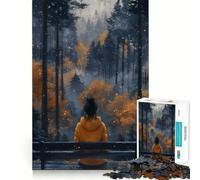 Rompecabezas de 1000 Piezas Bosque de la Soledad Misteriosa para Adolescentes Ideal para Mejorar la Memoria Diseño fácil de armar Regalo conmovedor (50x75cm)