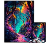 Rompecabezas de 1000 Piezas Bosque Mágico, desafiante Rompecabezas, Actividad Familiar, decoración del hogar, Regalo navideño, 50 x 75 cm (19,68 x 29,52 Pulgadas)