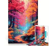 Rompecabezas de 1000 Piezas Bosque Místico Encantado para Adolescentes Ayuda a Mejorar la Memoria Diseño Divertido y Relajante Regalo Elegante (50x75cm)