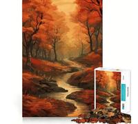 Rompecabezas de 1000 Piezas Bosque Místico Encantado para Adolescentes Juguete para Pensar con Sabiduría, Diversión y Calma Arte Coleccionable de Corte Claro (38x26cm)