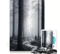 Rompecabezas de 1000 Piezas Bosque Místico Runa de Freya para Adultos Juguete de lógica, Divertido y Relajante Diseño para armar Regalo Ideal para Navidad (38x26cm)