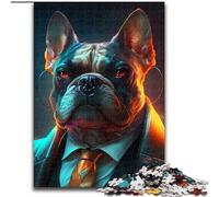 Rompecabezas de 1000 Piezas Boss Bulldog, Rompecabezas difíciles para Adultos, tamaño 50x75cm, Juego de desafío Mental para Adolescentes y interacción Familiar.