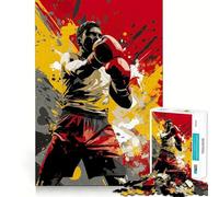 Rompecabezas de 1000 Piezas Boxeador,Luchador,decoración,Juego Mental,Regalo,Juego para Momentos de Tranquilidad,Regalo de cumpleaños (38x52cm)