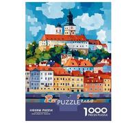 Rompecabezas De 1000 Piezas Bratislava Castle Cityscape Rompecabezas para Adultos Juguetes Antiestrés Regalos para Mujeres Regalos De Cumpleaños Únicos 52x38cm/1000pcs