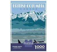 Rompecabezas De 1000 Piezas - British Columbia Canada Rompecabezas Juego De Ingenio Decoración De Pared Oferta como Regalos para Toda La Familia 38x26cm/1000pcs