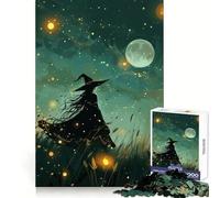 Rompecabezas de 1000 Piezas Bruja Entre luciérnagas para Adolescentes Entrenamiento Inteligente Pasatiempo Acogedor Corte Impecable Sorpresa de cumpleaños (50x75cm)
