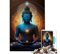 Rompecabezas de 1000 Piezas Buda Esfera cósmica Galaxia Un desafío para completar Juego Educativo Imposible para Mayores de 14 años Juego de Rompecabezas Incluido (38x26cm)