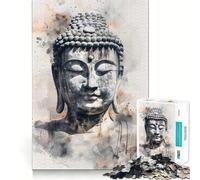 Rompecabezas de 1000 Piezas Budas Serenidad Arte de Corte preciso Lógica Pensamiento Juego Relajante Tiempo de Juego Divertido Regalo de cumpleaños (50x75cm)