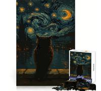 Rompecabezas de 1000 Piezas Búho bajo el Cielo Estrellado para Adultos Ideal para Mejorar la Memoria Un pasatiempo Relajante Corte Firme Fiestas (38x26cm)